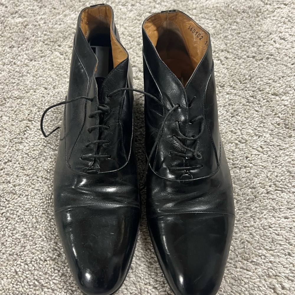 Mauri for Russell & Bromley Men's Black Leather Dress Shoes